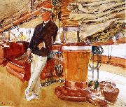 John Singer Sargent On the Deck of the Yacht Constellation oil painting reproduction